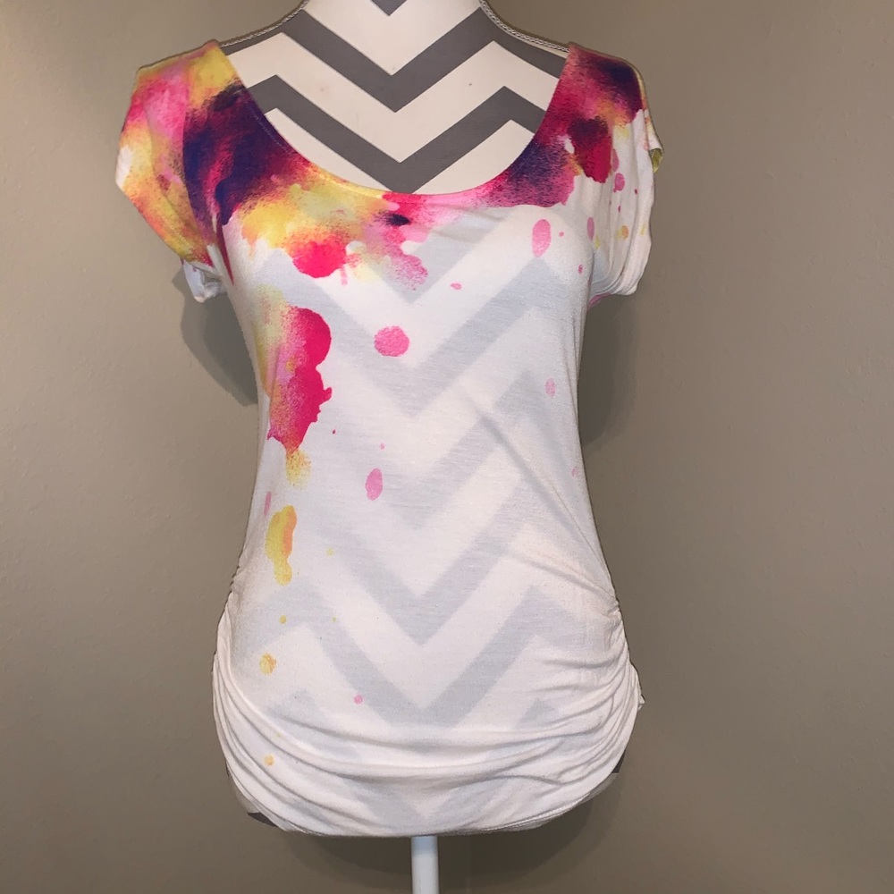 Daytrip SS Watercolor Top